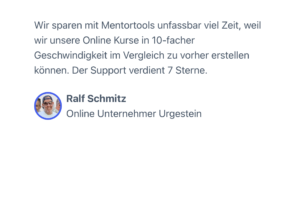 Mentortools Kundenstimmen