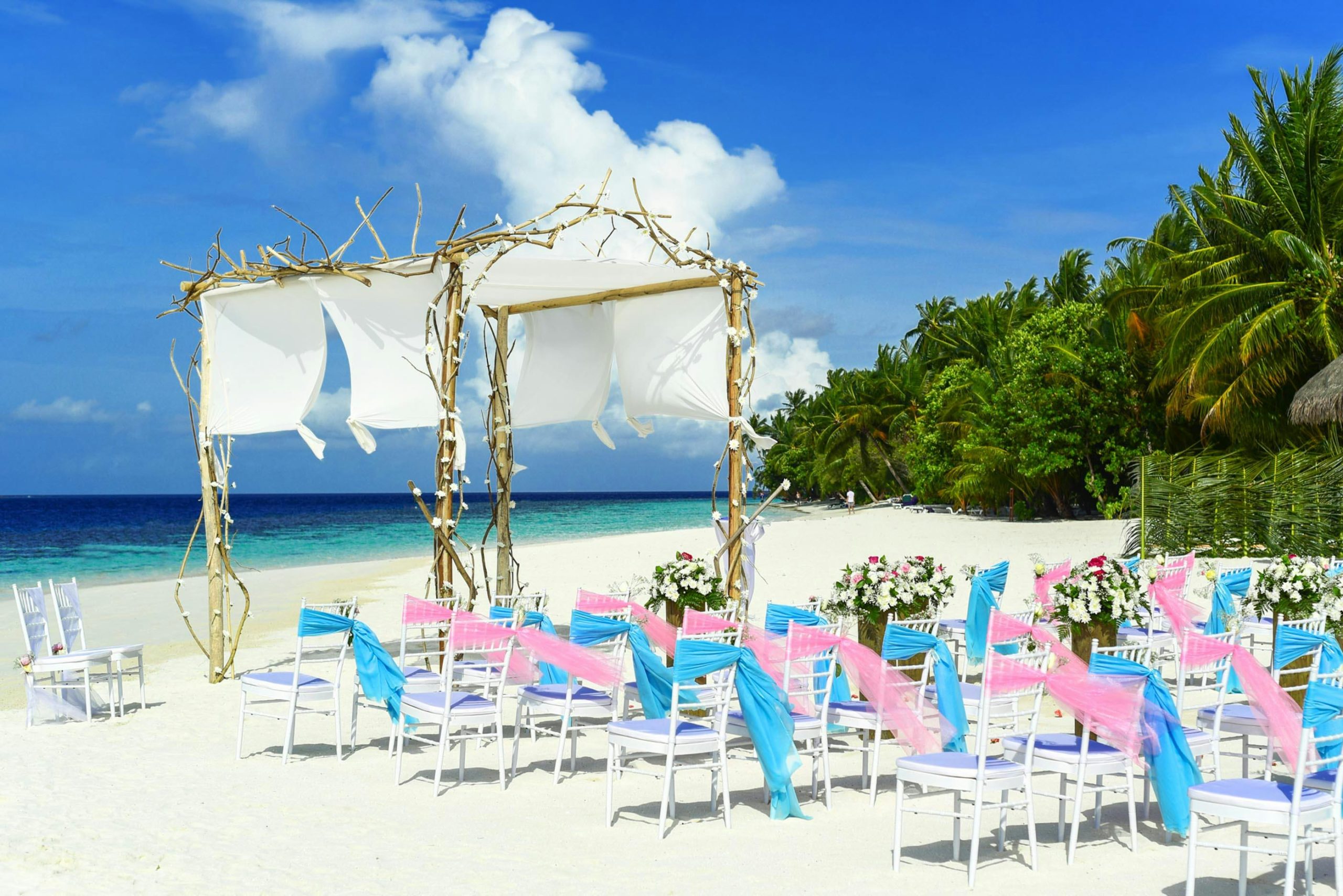 Strandhochzeitsentwurf