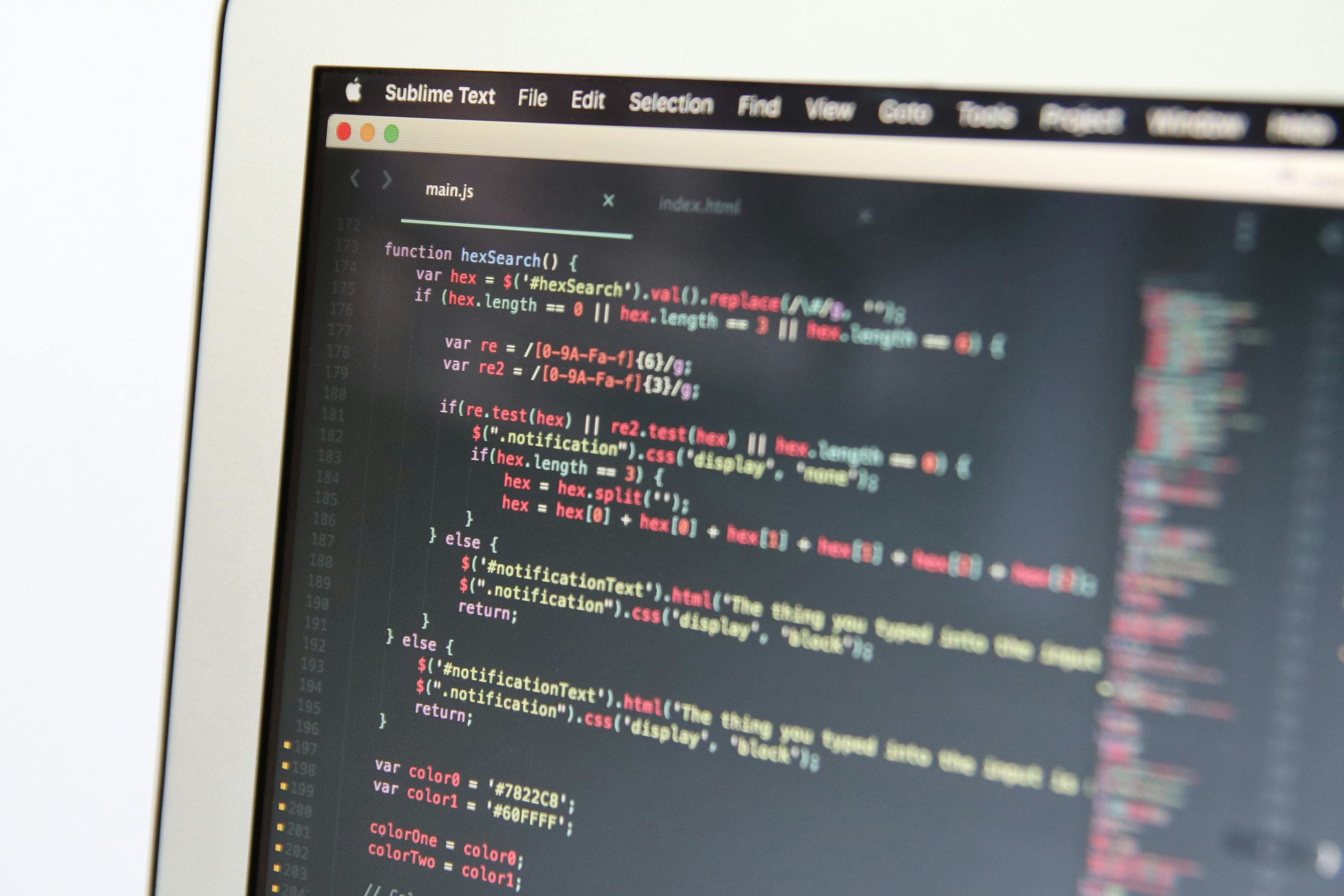 Nahaufnahme Des Computerbildschirms