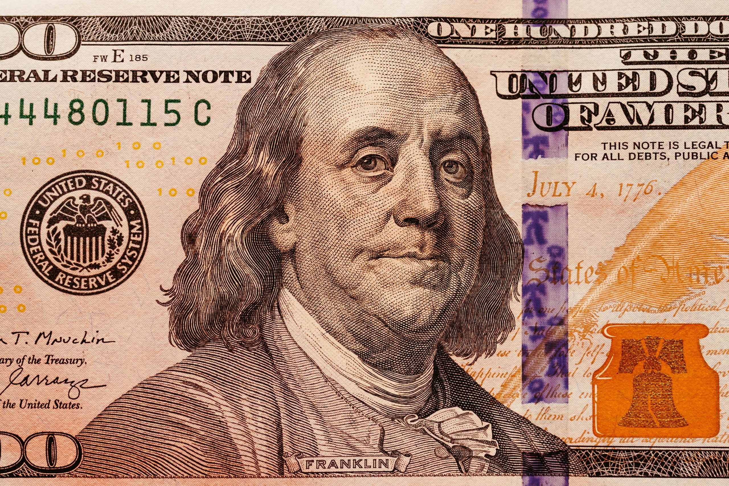 Kostenloses Stock Foto zu banknote, benjamin franklin, finanzen